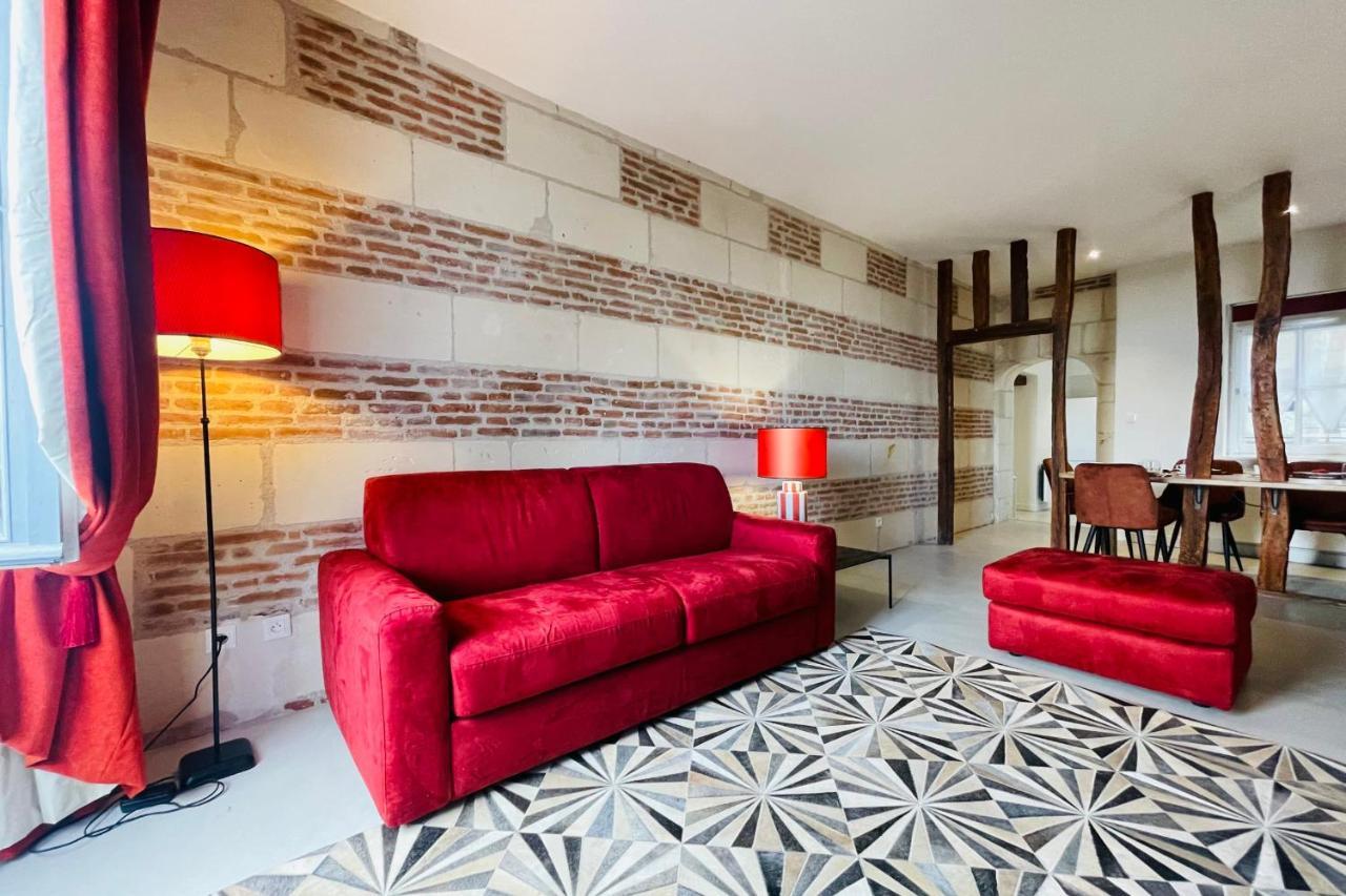 Splendid Apartment At The Foot Of The Castle Of Amboise - View Of The Loir מראה חיצוני תמונה